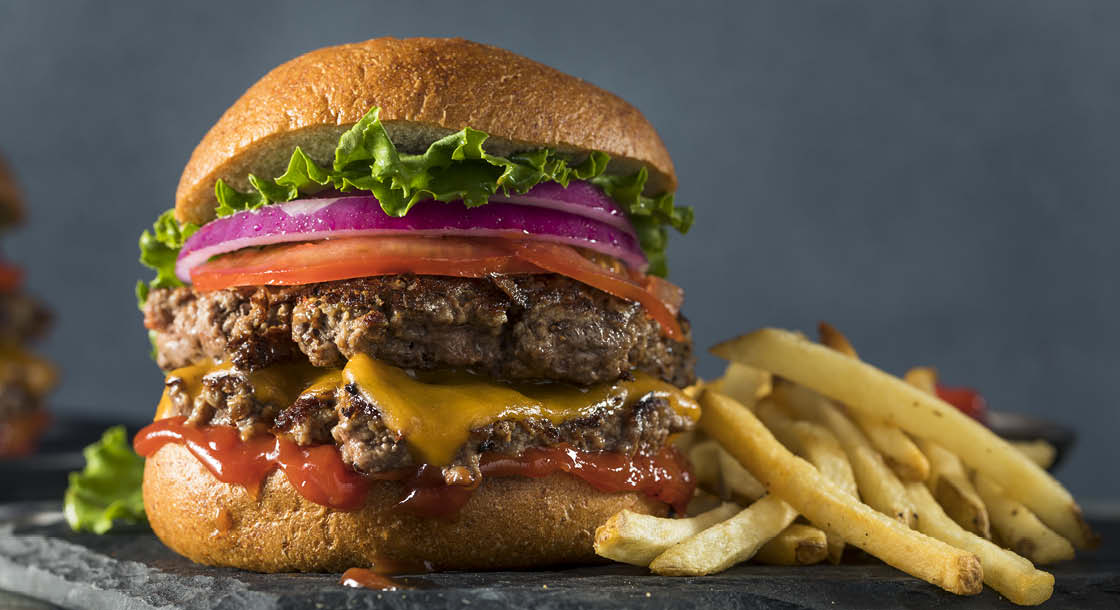 Cheeseburger with French Fries