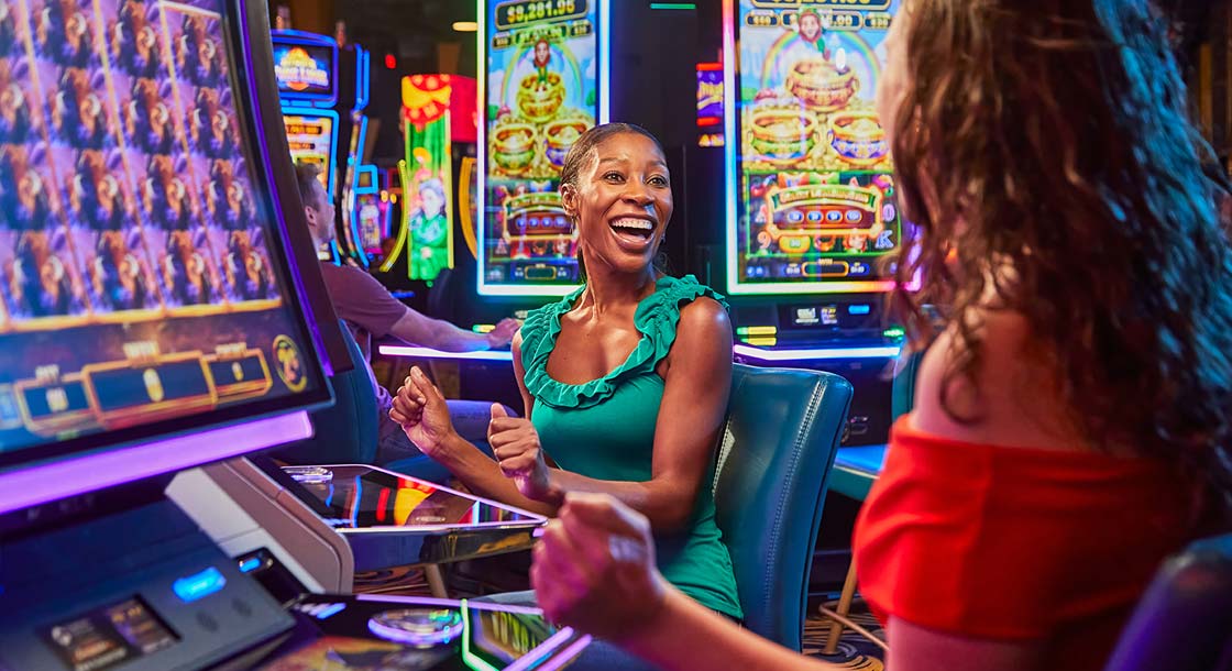 Women gaming at Newport Racing & Gaming